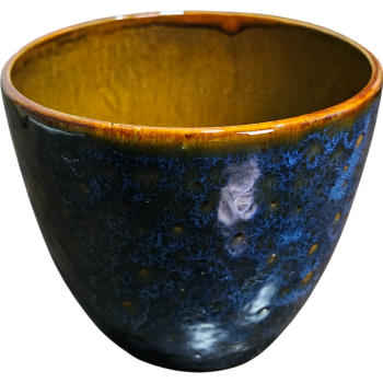 Cachepot de Cerâmica Azul Royal