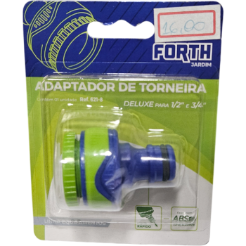 Adaptador Torneira Deluxe para 1/2 e 3/4 Plástico