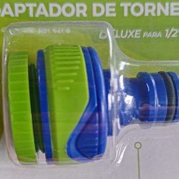 Adaptador Torneira Deluxe para 1/2 e 3/4 Plástico