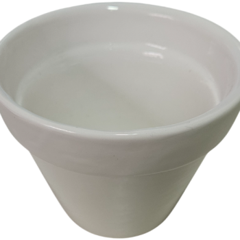 Cachepot de Cerâmica Branco