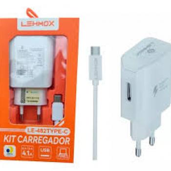 CARREGADOR LEHOMOX LE-484  TYPE C