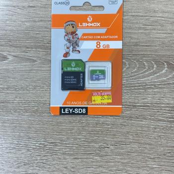 CARTÃO DE MEMORIA 8GB LEY-SD8 LEHMOX