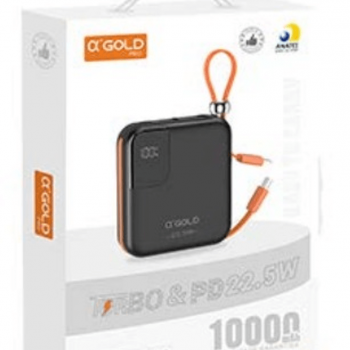 MINI CARREGADOR PORTÁTIL 10.000 MAH ( BTE-48A ) 4 SAÍDAS - AGOLD