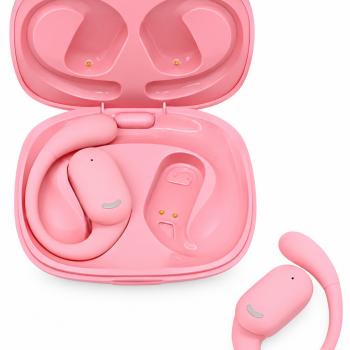 FONE DE OUVIDO BLUETOOTH 5.4 OWS-OPEN STEREO ( FN-BA8 ) ROSA - AGOLD