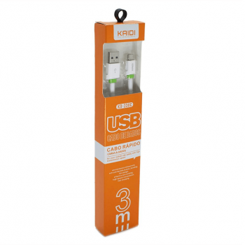 CABO DE DADOS & CARGA 2.4A / USB / 3M / TIPO C ( KD-330C ) - KAIDI