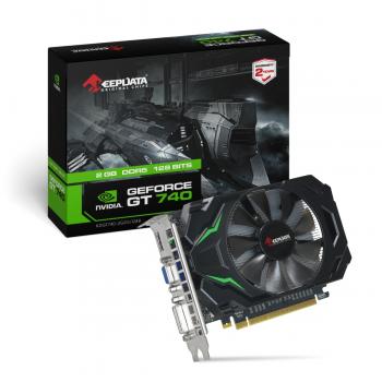 PLACA DE VÍDEO 2GB GT-740 NVIDIA ( KDGT740-2GD5/128B ) DDR5/HDMI/DVI/128BITS - KEEPDATA