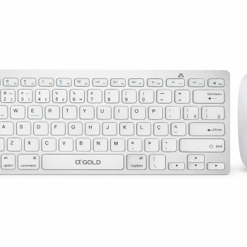 KIT TECLADO / MOUSE PREMIUM - WIRELESS ( TCD-02A ) PRATA - AGOLD PRO