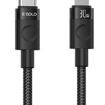 CABO DE CARGA 30W TURBO / USB PARA LIGHTNING / 1 METRO ( CB124 ) - AGOLD