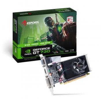 PLACA DE VÍDEO 2GB GT-730 NVIDIA ( KDGT730-2GD3/128B ) DDR3/HDMI/DVI/128BITS - KEEPDATA