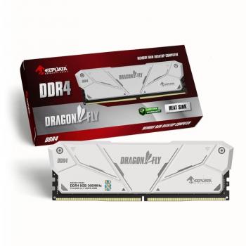 MEMORIA 8GB DDR4 3600 DRAGONFLY ( KDH36C18W/8G ) BRANCA - KEEPDATA