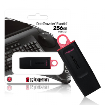 PEN DRIVE 256GB ( DATATRAVELER EXODIA - USB 3.2 / DTX/256GB ) - KINGSTON