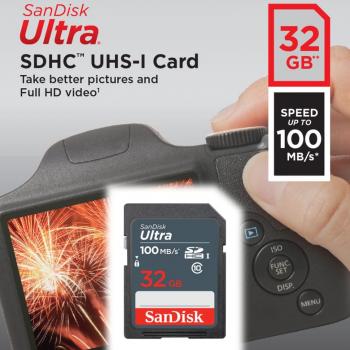 CARTAO DE MEMORIA SD 32GB FULL HD ( SDSDUNR-032G-GN3IN ) 100MB/s - SANDISK