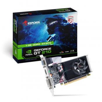 PLACA DE VÍDEO 1GB GT-210 NVIDIA ( KDGT210-1GD3/64B ) DDR3/HDMI/DVI/64BITS - KEEPDATA