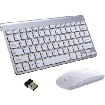 KIT TECLADO / MOUSE - WIRELESS ( TCD-02 ) PRATA - AGOLD