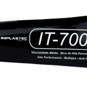 COLA ADESIVA P/ CELULAR 110 ML ( IT-7000 / PACCIT700012CX ) PRETA - IMPLASTEC