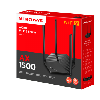 ROTEADOR WIRELESS DUAL BAND AX1500 - 4 ANTENAS ( MR60X - WIFI 6