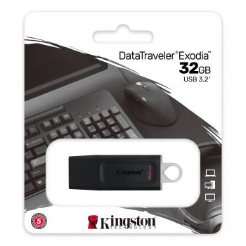 PEN DRIVE 32GB ( DATATRAVELER EXODIA - USB 3.2 / DTX/32GB ) - KINGSTON