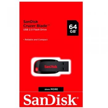 PEN DRIVE 64GB ( CRUZER BLADE Z50 USB 2.0 / SDCZ50-064G-B35 ) - SANDISK