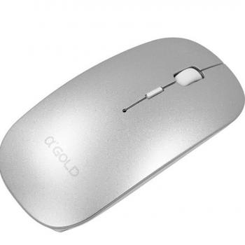 MOUSE S/ FIO RECARREGÁVEL ( MS04A ) PRATA - AGOLD