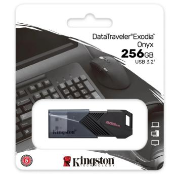 PEN DRIVE 256GB ( DATATRAVELER EXODIA ONYX - USB 3.2 / DTXON/256GB ) - KINGSTON