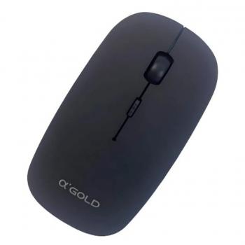 MOUSE S/ FIO RECARREGÁVEL ( MS-04A ) PRETO - AGOLD