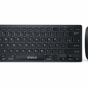 KIT TECLADO / MOUSE PREMIUM - WIRELESS ( TCD-02A ) PRETO - AGOLD PRO