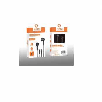 FONE DE OUVIDO INTRA-AURICULAR / CABO TIPO C ( KD726 ) PRETO - KAIDI