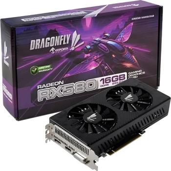 PLACA DE VIDEO 16GB DRAGONFLY RX580 GAMING ( KDRX580-16GD5B/256B ) DDR5 256BITS / PRETA - KEEPDATA