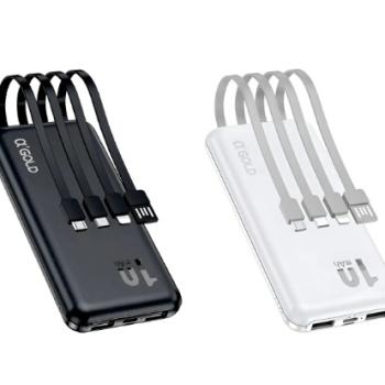 CARREGADOR PORTÁTIL 10.000 MAH ( BTE-29 ) 4 SAÍDAS - AGOLD