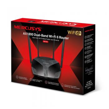 ROTEADOR WIRELESS DUAL BAND AX1800 - 4 ANTENAS ( MR70X - 5G ) 1.800MBPS - MERCUSYS