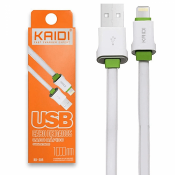 CABO DE DADOS & CARGA 2.4A / USB / 1M / V8 ( KD-305 ) - KAIDI