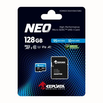 CARTAO DE MEMORIA MICRO SDHC 128GB NEO C10 ( KDMSDC10U1V10A1/128G ) 95MB/s 10MB/s - KEEPDATA