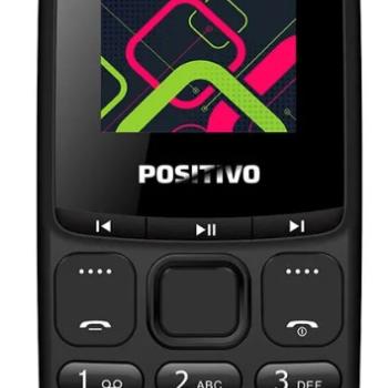 CELULAR P26 4G DUAL SIM PRETO - POSITIVO