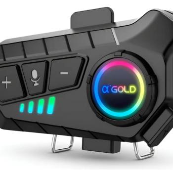FONE DE OUVIDO BLUETOOTH P/ CAPACETE ( MCF-36 ) RGB - AGOLD