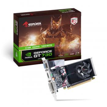 PLACA DE VÍDEO 4GB GT-730 NVIDIA ( KDGT730-4GD3/128B ) DDR3/HDMI/DVI/128BITS - KEEPDATA