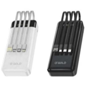 CARREGADOR PORTÁTIL 20.000 MAH ( BTE-05A ) 4 SAÍDAS - AGOLD