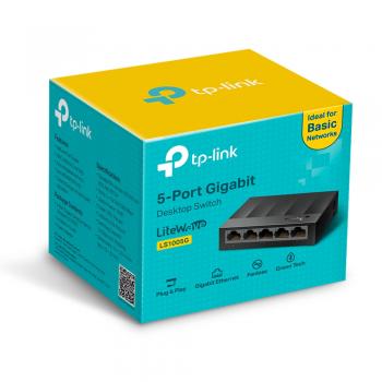 SWITCH 5 PORTAS ( LS1005G ) 10/100/1000 - TP LINK