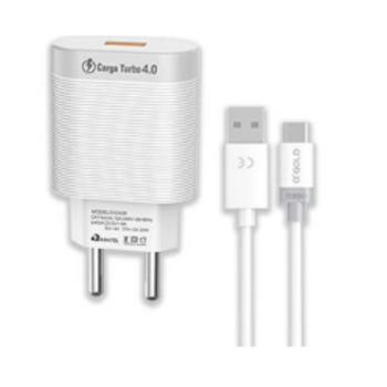CARREGADOR DE PAREDE 6.1A / CABO 1M / TURBO 30W / TIPO C  ( CA39-3 ) - AGOLD