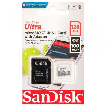 CARTAO DE MEMORIA MICRO SD 128GB ULTRA ( C10 / SDSQUNR-128G-GN3MA ) 100MB/s - SANDISK