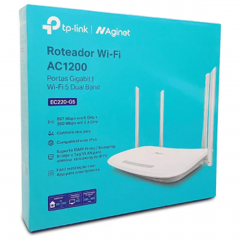 ROTEADOR WIRELESS DUAL BAND AC1200 - 4 ANTENAS ( EC220-G5 ) 867MBPS - TP LINK
