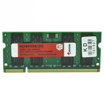 MEMÓRIA 2GB DDR2 800 NOTE ( KD800S6/2G ) - KEEPDATA