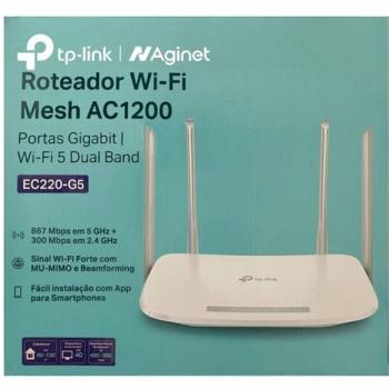 ROTEADOR WIRELESS DUAL BAND AC1200 - 4 ANTENAS ( EC225-G5 ) 867MBPS - TP LINK