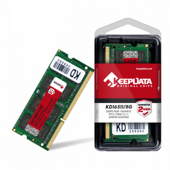 MEMÓRIA 8GB DDR3 1600 NOTE ( KD16S11/8G ) - KEEPDATA