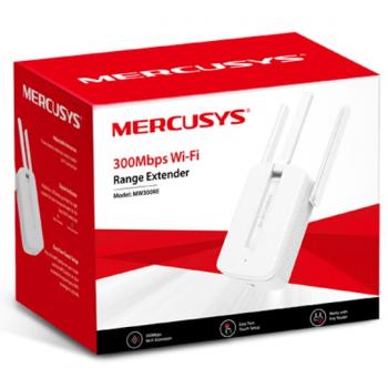 REPETIDOR WIRELESS ( MW300RE ) 3 ANTENAS 300MBPS BOTÃO WPS - MERCUSYS