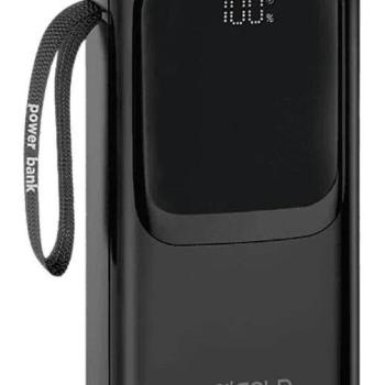 CARREGADOR PORTÁTIL 30.000 MAH TURBO ( BTE-46 ) LANTERNA / 4 SAÍDAS - AGOLD