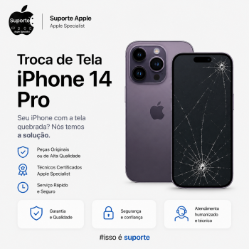 Troca de Tela iPhone 14 Pro