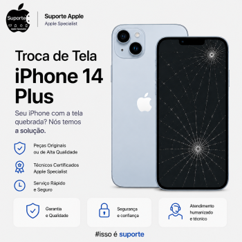 Troca de Tela iPhone 14 Plus