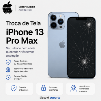 Troca de Tela iPhone 13 Pro Max