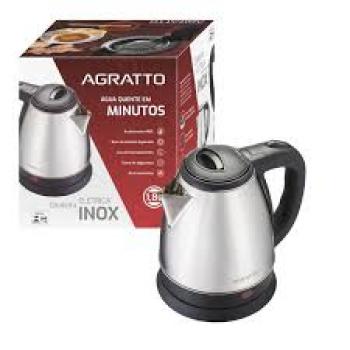 CHALEIRA ELÉTRICA INOX AGRATTO CE-02 1.8L