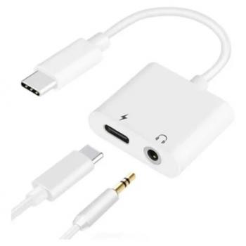 ADAPTADOR TIPO-C PARA FONE E CARREGADOR ZJT-T-07